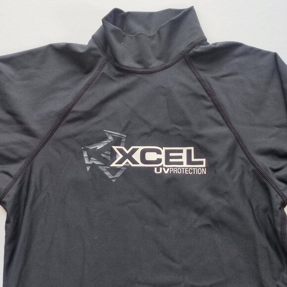 Xcel rashguard UV protection UPF 50+ black kids unisex XS - Picture 2 of 9